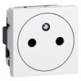 077132 Mosaic Розетка 2к+З французский стандарт лицевая панель заподлицо, антибактериальная Legrand