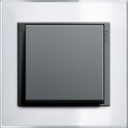 0211728 Рамка Event Clear Белый / Черный 1-постовая Gira