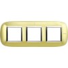 HB4802/3OSN Рамка Axolute Овал Золото матовое 2+2+2 модуля Bticino