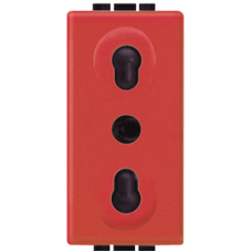 L4180R Розетка 2П + заземление 10A/16A, 250B, c защитными шторками, 1 модуль Bticino L4180R Розетка 2П + заземление 10A/16A, 250B, c защитными шторками, 1 модуль Bticino