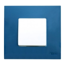 2700617-083 Накладка декоративная на рамку базовую, 1 пост, Simon 27 Play, Arctic, синий