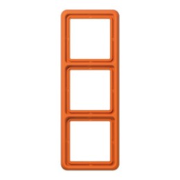 CD583WUO Рамка CD Ударопрочная Оранжевый 3-постовая Jung