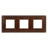 FD01223RU Рамка San Sebastian Rustic Cooper 3-постовая Fede