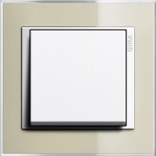 0211773 Рамка Event Clear Песочный / Белый 1-постовая Gira