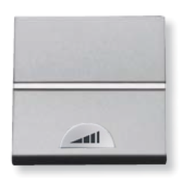 N2260 PL Механизм электронного клавишного светорегулятора 40-450 Вт, 2-модульный, серия Zenit, цвет серебристый, ABB