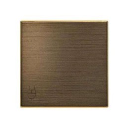 8588.1 OE Накладка для розетки Schuko с крышкой ABB SKY античная латунь 2CLA858810A1201