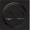066247 Накладка телефонной розетки Черный Gira S-color
