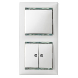 774112 Valena Переключатель 2-х клавишный с подсветкой Legrand