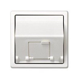 73085-60 Адаптер для 1 коннектора RJ45 (KEYSTONE, AMP, Brand-Rex, KRONE), наклонное подключение, Simon 73 Loft, бе