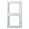13237009 Рамка K.1 Полярная белизна с блеском 2-постовая вертикальная Berker
