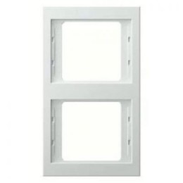 13237009 Рамка K.1 Полярная белизна с блеском 2-постовая вертикальная Berker