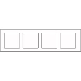 FD01314COB Рамка Vintage Wood Cherry / Золото 4-постовая Fede