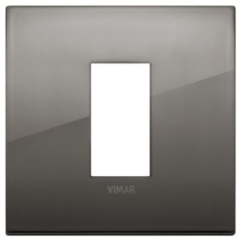19641.09 Рамка Arke Classic Хром черный 1 модуль Vimar
