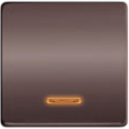 FD04312GR Клавиша для одноклавишных выключателей с подсветкой, цвет Graphite FEDE