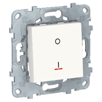 NU526218S Выключатель двухполюсный, 1-кл., с индик., сх.2а, 16 AX, 250В, Белый Schneider Electric