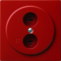 040243 Розетка для стереофонического громкоговорителя Красный Gira S-color