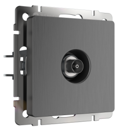 WL04-TV ТВ-розетка оконечная (графит рифленый) Antik Werkel a046624