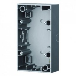 10427004 Коробка для наружного монтажа, 2-местная цвет: стальной, лак K.5 Berker