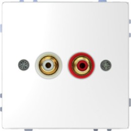 MTN4350-6035 D-life аудиорозетка с модул. тюльпан, бел. лотос Merten