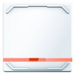 16616049 Клавиша выключателя с линзой и насечкой для губного стержня цвет: полярная белизна, с эффектом бархата, Q.1 Berker