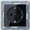 A1520SW А серия Розетка с заземлением Jung 16А/250В Чёрная