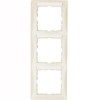 10138912 Рамка с полем для надписей S.1 Белый с блеском 3-постовая вертикальная Berker