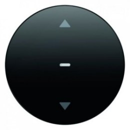 85241131 Жалюзийная кнопка, черная, с блеском R.1/R.3 Berker