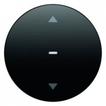 85241131 Жалюзийная кнопка, черная, с блеском R.1/R.3 Berker