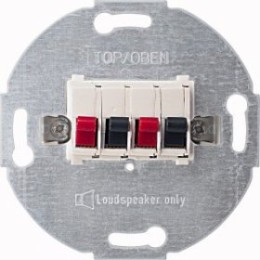 MTN467019 Механизм розетки для аудио быстрозажим., х4, белый. Merten