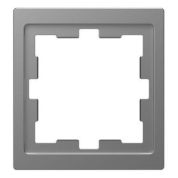 MTN4010-6536 Рамка D-Life Нержавеющая сталь 1-постовая Merten