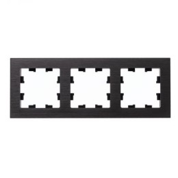ATN312303 Рамка тройная Schneider Electric Atlasdesign Nature, оникс металл