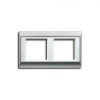AP582ALWW Рамка A Plus Алюминий / Белый 2-постовая Jung