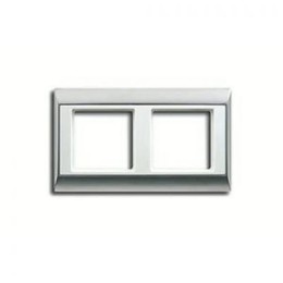 AP582ALWW Рамка A Plus Алюминий / Белый 2-постовая Jung