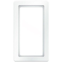 13096089 Рамка с большим вырезом Q.1 Полярная белизна с эффектом бархата 2-постовая Berker