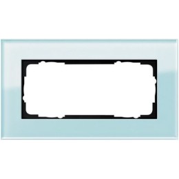 1002220 Рамка без перегородки Esprit Linoleum-Multiplex Светло-серый 2-постовая Gira
