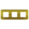 FD01373OP Рамка Emporio Gold White Patina 3-постовая Fede