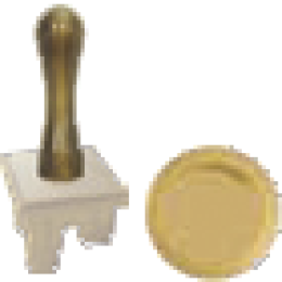 FD02316OB-A Ручка тумблерного типа, цвет bright gold + бежевый FEDE