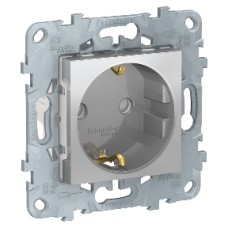 NU503730 Розетка с заземлением, со шторками, винт. зажим, 16 А, 250 В, Алюминий Schneider Electric NU503730 Розетка с заземлением, со шторками, винт. зажим, 16 А, 250 В, Алюминий Schneider Electric