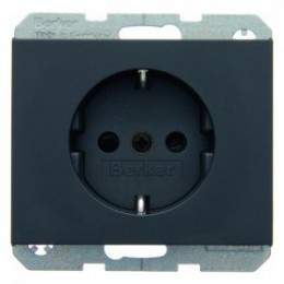 47357006 Штепсельная розетка SCHUKO цвет: антрацит, матовый K.1 Berker