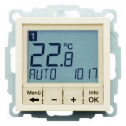 20448982 Регулятор температуры, с центральной панелью цвет: белый, с блеском S.1 Berker