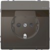 MTN2314-6034 D-life розетка 16а с з/к и крышкой ip44, антрацит Merten