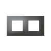 2700627-041 Накладка декоративная на рамку базовую, 2 поста, Simon 27 Play, Arctic, титан