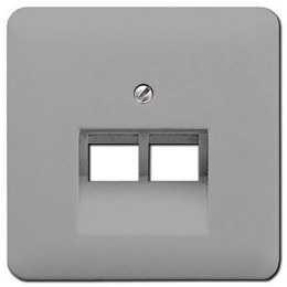 CD569-2UAGR CD 500/CD plus Серый Накладка 2-ой наклонной ТЛФ/комп розетки Jung