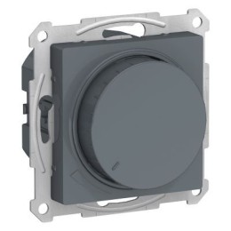 ATN000736 Atlasdesign Светорегулятор (диммер) поворотно-нажимной, 630Вт, мех., Грифель Schneider Electric