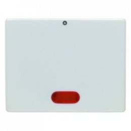 14170069 Клавиша с красной линзой и надписью "0" цвет: полярная белизна, с блеском Arsys Berker