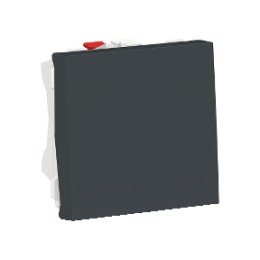 NU320654 Выключатель 1-клавишный, кнопочный, сх. 1 10 A, 2 модуля Антрацит Schneider Electric