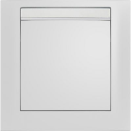 10118919 Рамка с полем для надписей S.1 Полярная белизна с блеском 1-постовая Berker