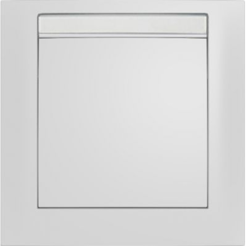 10118919 Рамка с полем для надписей S.1 Полярная белизна с блеском 1-постовая Berker