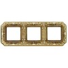 FD01363OB Рамка Firenze Bright Gold 3-постовая Fede