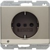 41099011 Розетка SCHUKO с подсветкой для ориентирования, Arsys, цвет: светлая бронза Berker